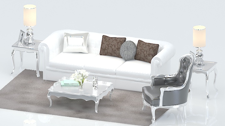 渲染模型_沙发6212