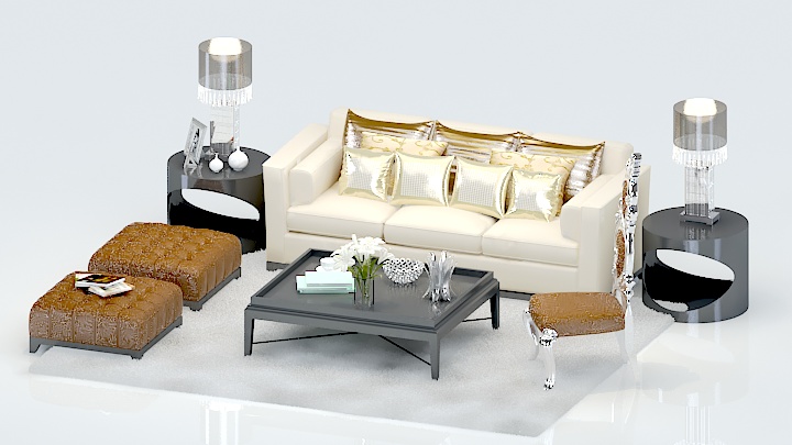 渲染模型_沙发6213