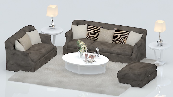 渲染模型_沙发6238