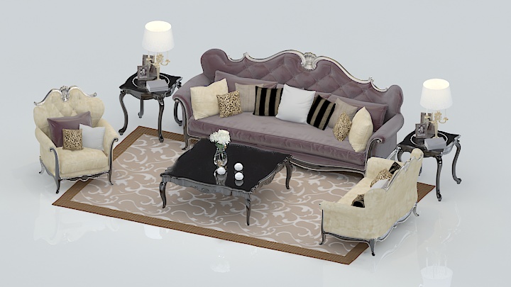渲染模型_沙发6245