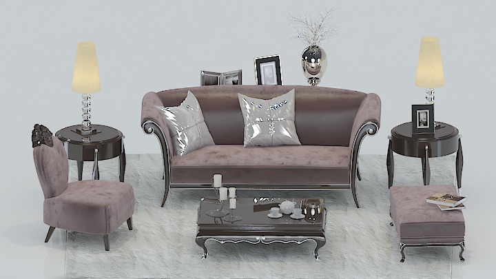 渲染模型_沙发6255