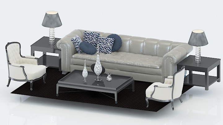 渲染模型_沙发6257