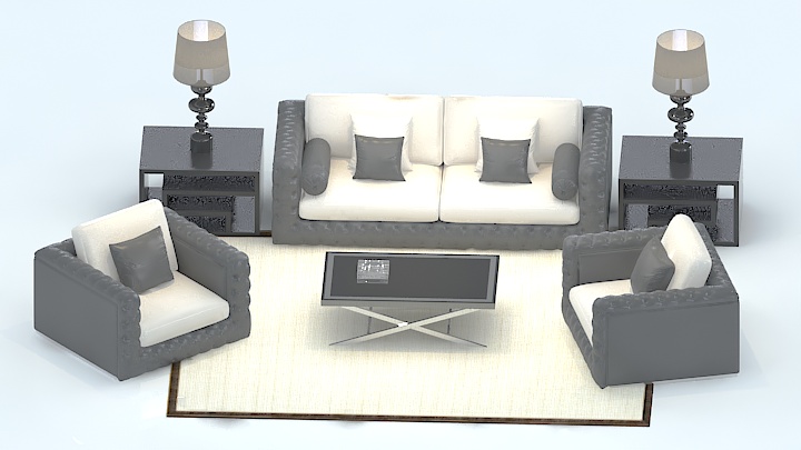 渲染模型_沙发6312