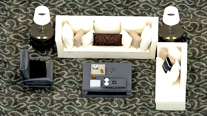 渲染模型_沙发6363