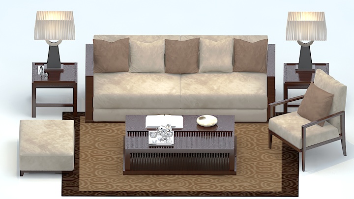 渲染模型_沙发6368