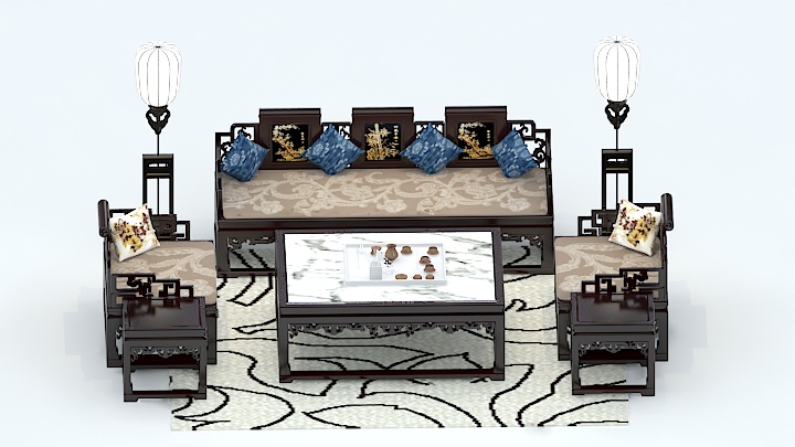 渲染模型_沙发6388