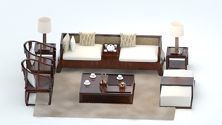 渲染模型_沙发6389