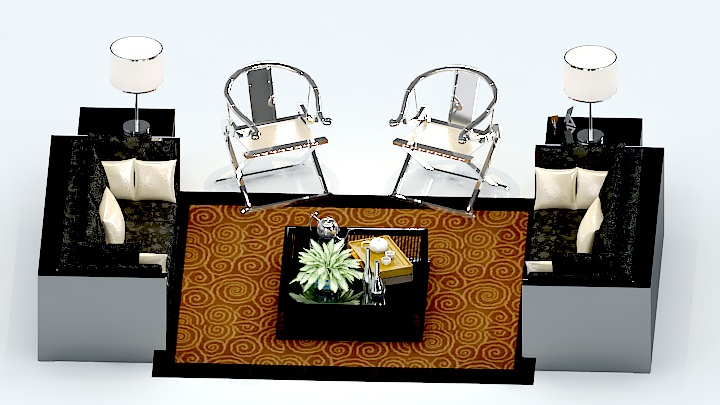 渲染模型_沙发6399