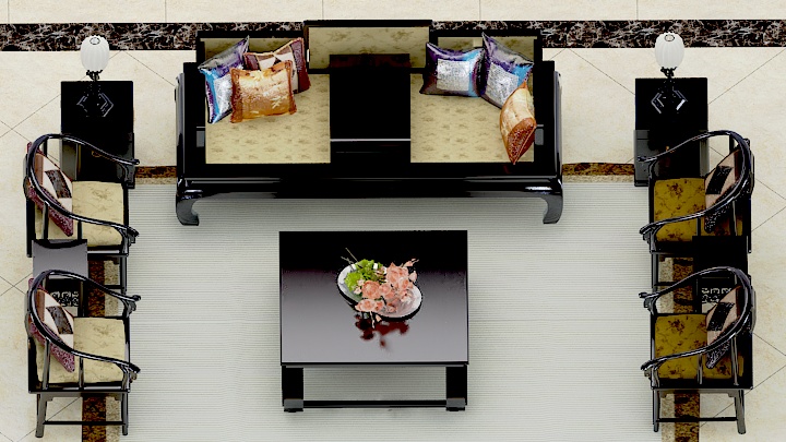 渲染模型_沙发6401