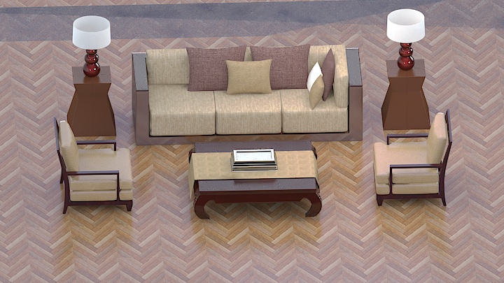 渲染模型_沙发6410