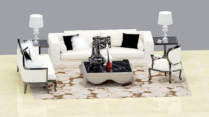 渲染模型_沙发6418