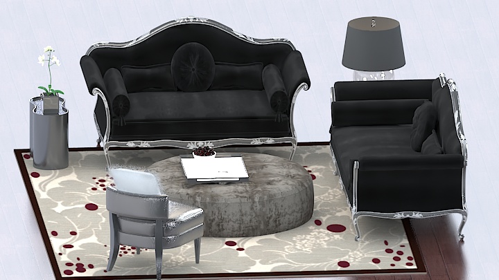 渲染模型_沙发6425