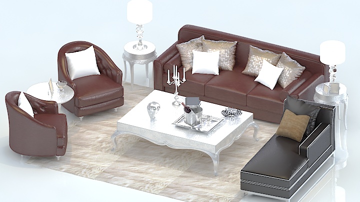 渲染模型_沙发6430