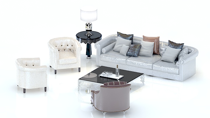 渲染模型_沙发6433