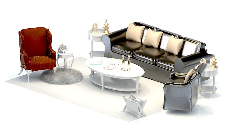 渲染模型_沙发6443