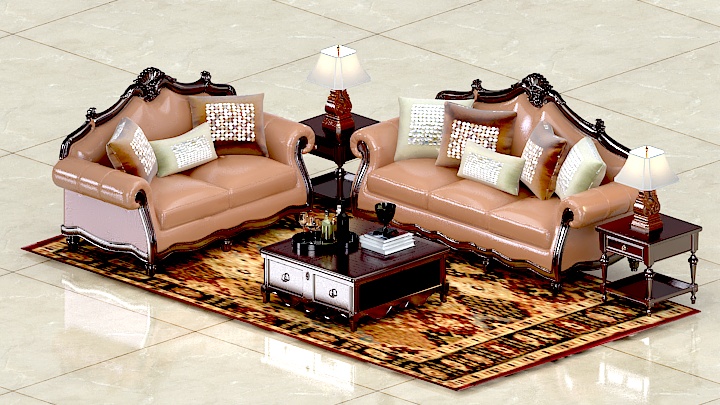 渲染模型_沙发6445
