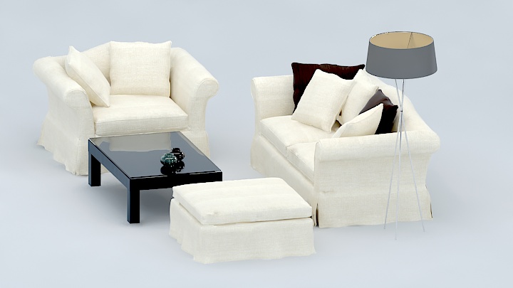 渲染模型_沙发6448