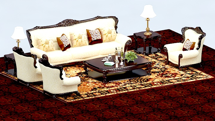 渲染模型_沙发6449