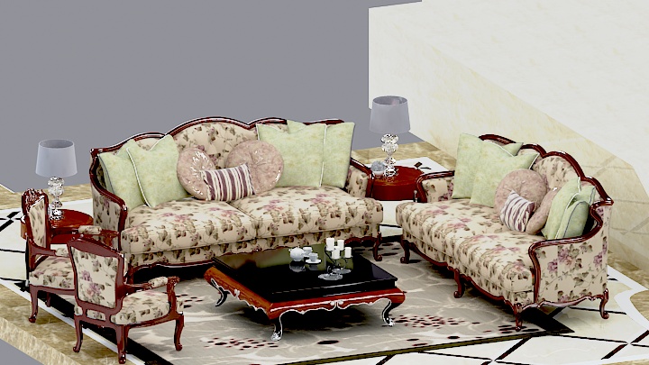 渲染模型_沙发6455