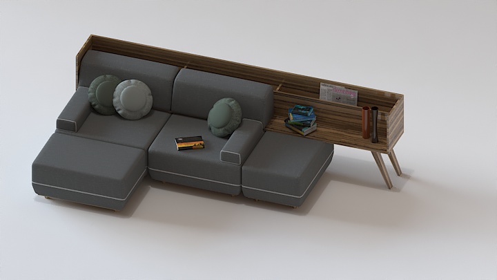 渲染模型_沙发6656