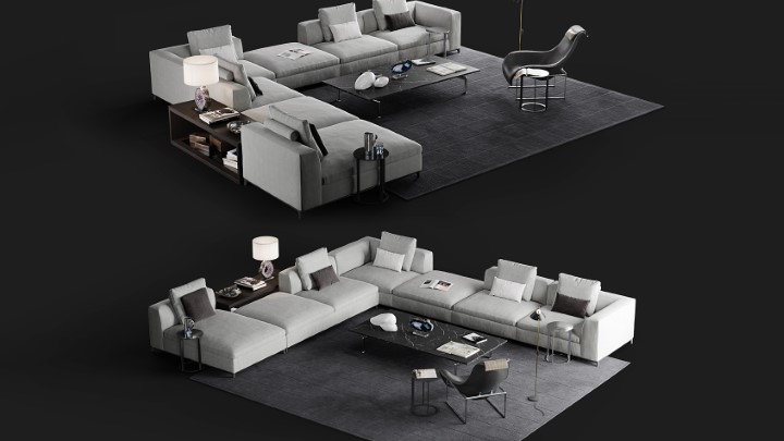 渲染模型_沙发6743