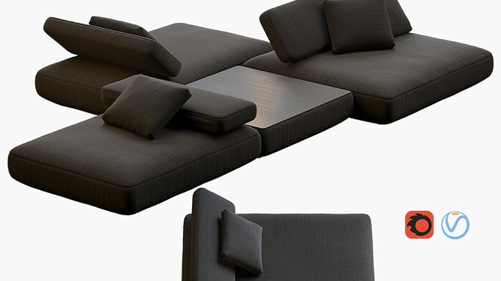 渲染模型_沙发6772