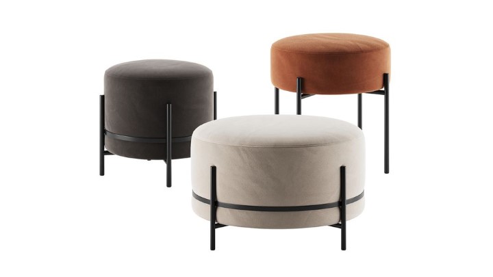 渲染模型_沙发凳036