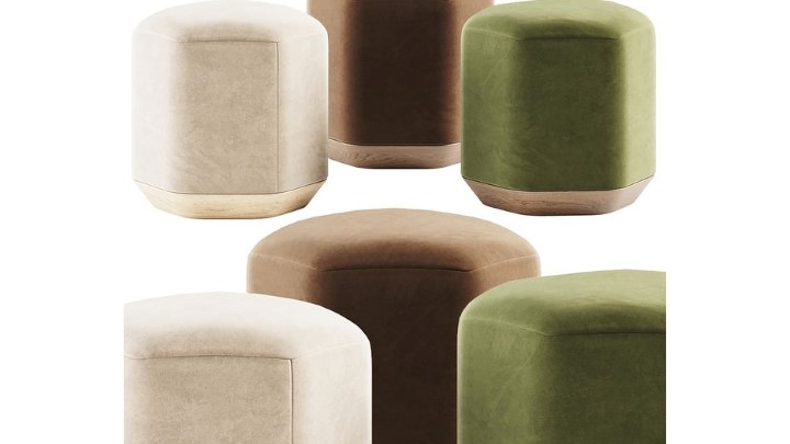 渲染模型_沙发凳046