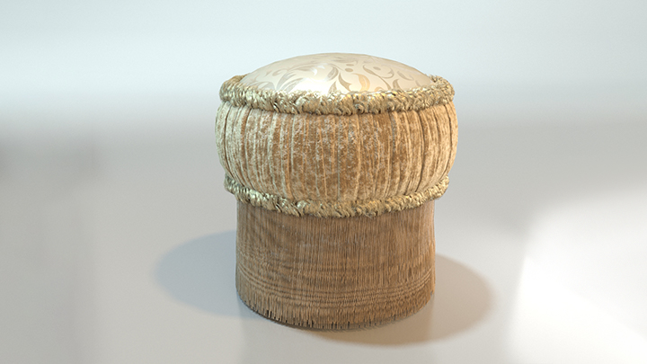 渲染模型_沙发凳051