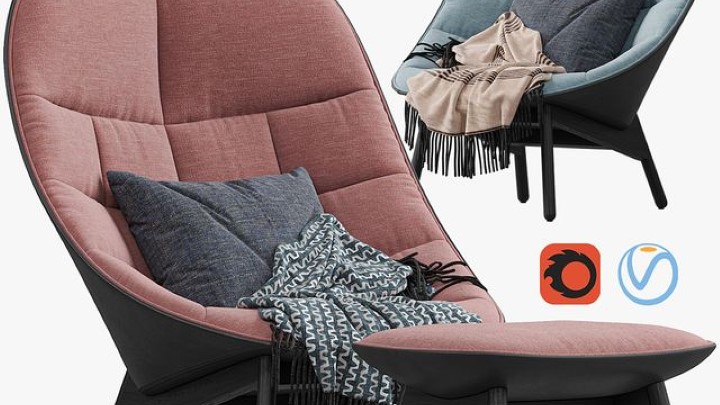 渲染模型_沙发椅191