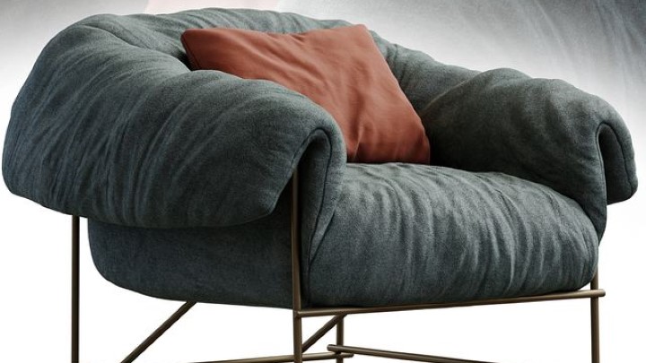 渲染模型_沙发椅244