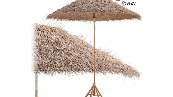 渲染模型_沙滩遮阳伞001