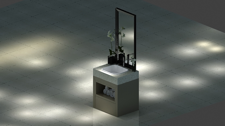 渲染模型_洗手台084