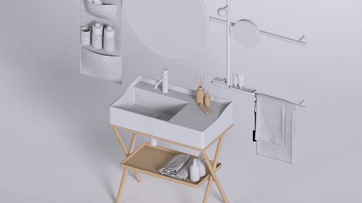 渲染模型_洗手池243