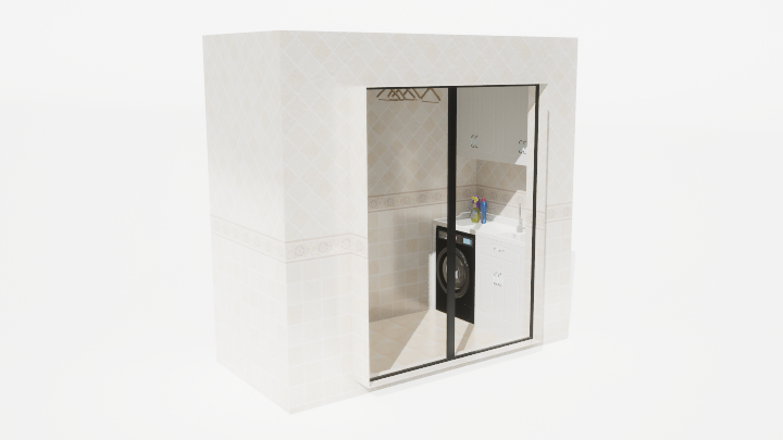 渲染模型_洗衣间004