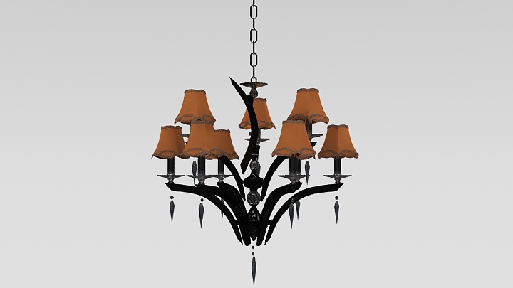 渲染模型_灯具1095