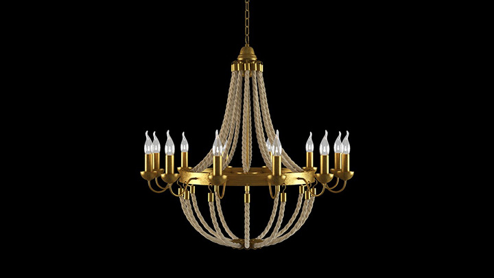 渲染模型_灯具909