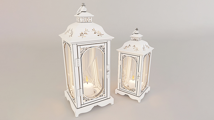 渲染模型_烛台073