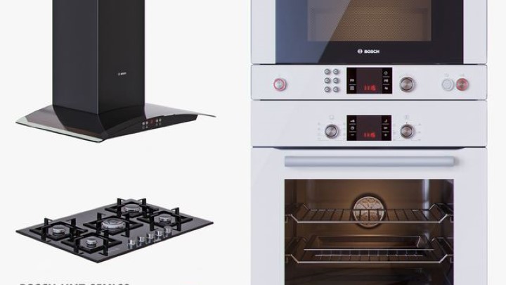 渲染模型_烤箱电磁炉燃气灶一体004