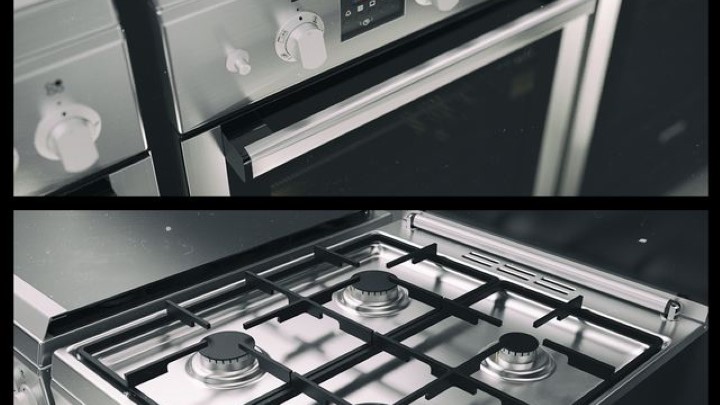 渲染模型_烤箱电磁炉燃气灶一体005