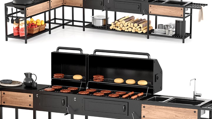 渲染模型_烧烤架007