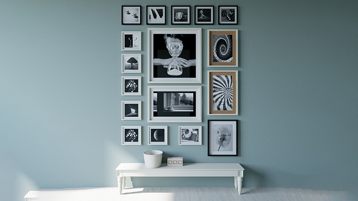 渲染模型_照片墙006