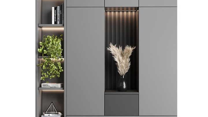 渲染模型_玄关柜004