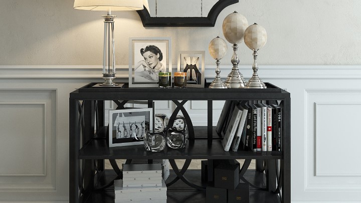 渲染模型_玄关柜011