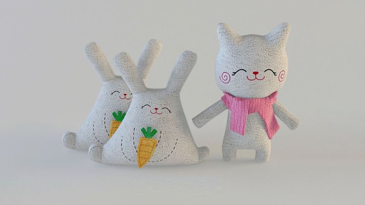 渲染模型_玩偶036