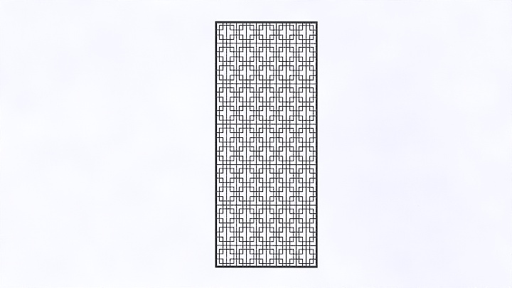 渲染模型_现代中式屏风005