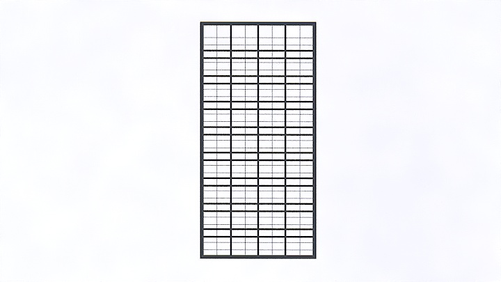 渲染模型_现代中式屏风006