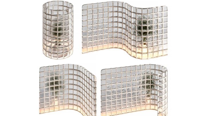 渲染模型_玻璃墙001