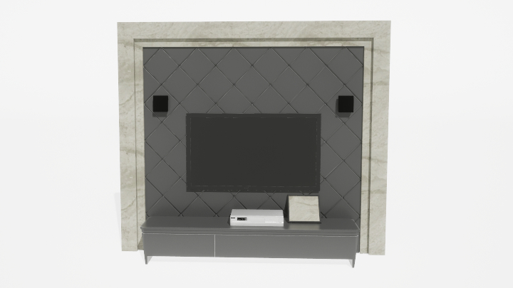 渲染模型_电视墙159