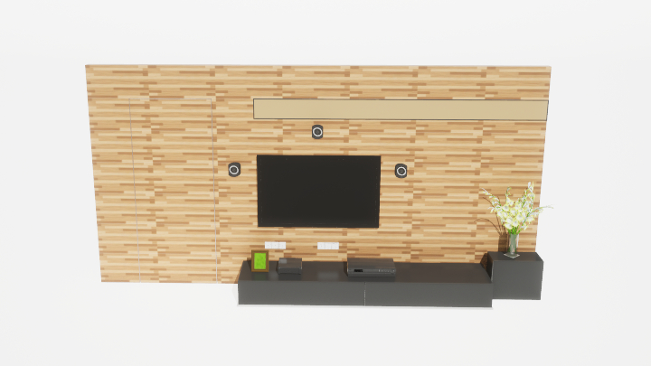 渲染模型_电视墙161